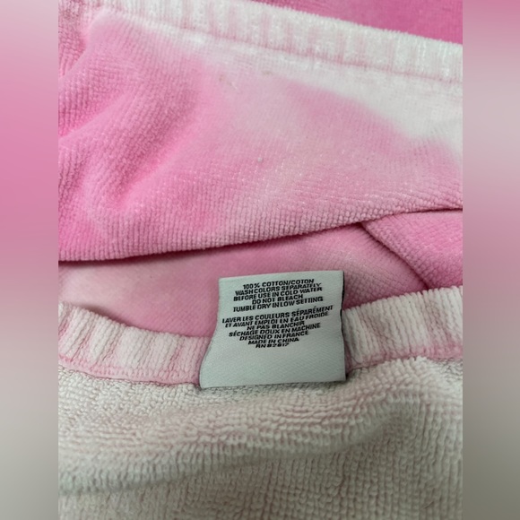 Lacoste Pink Tie-Dye Beach Towel - Picture 5 of 5